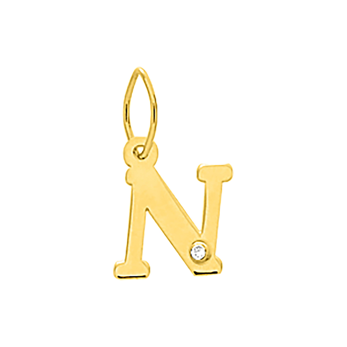 Robbez – Pendentif – Lettre – Or Jaune & diamant – vue 15