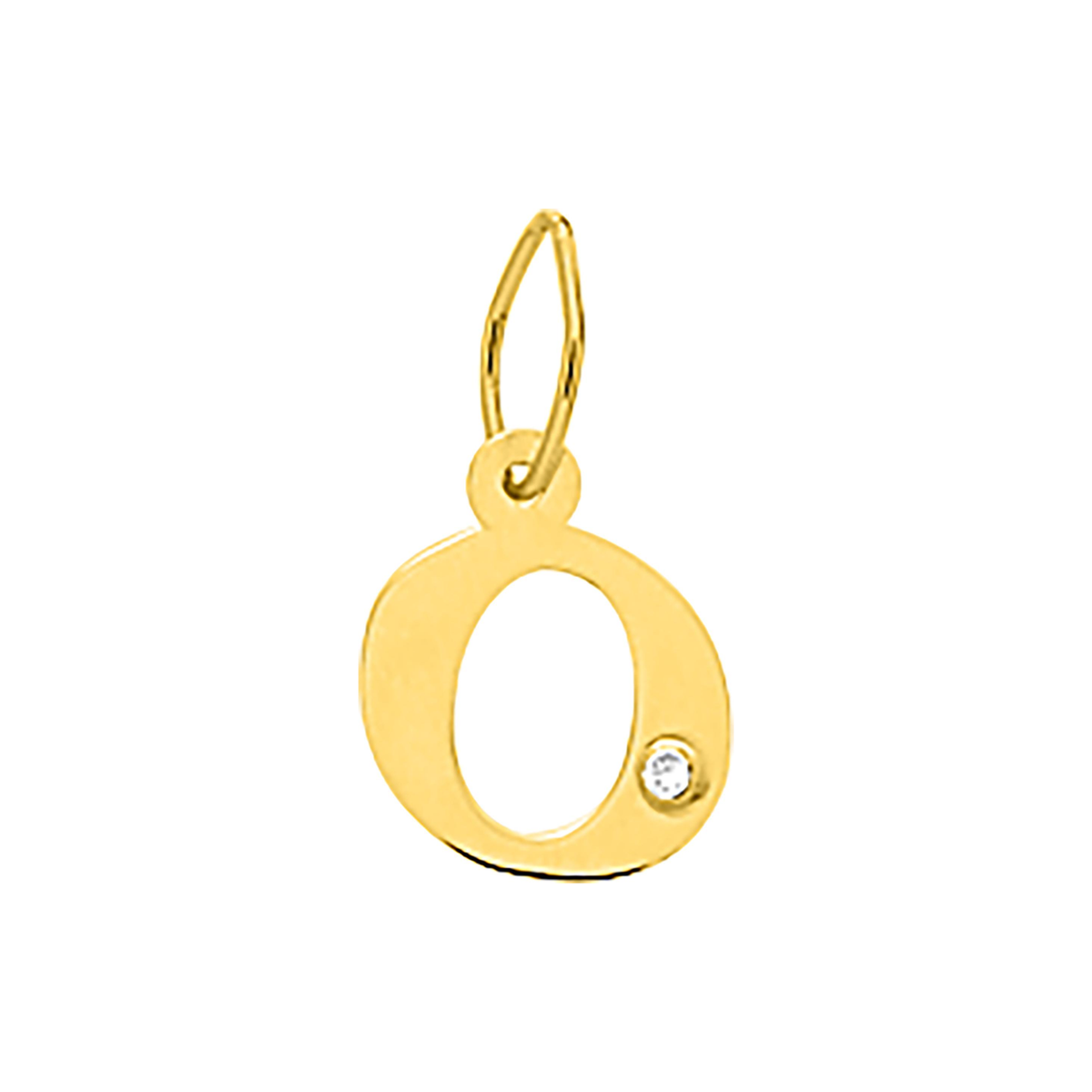 Robbez – Pendentif – Lettre – Or Jaune & diamant – vue 16
