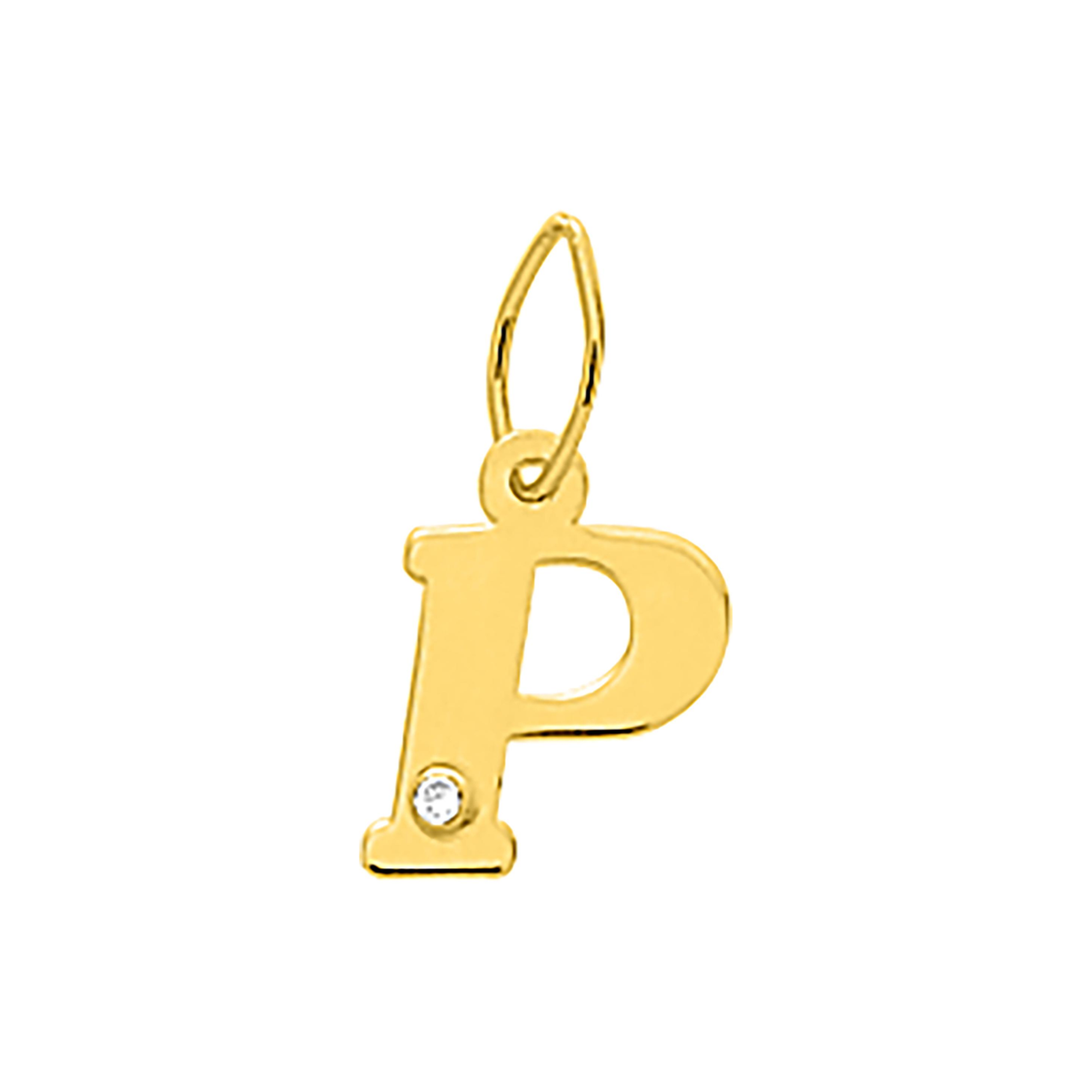 Robbez – Pendentif – Lettre – Or Jaune & diamant – vue 17