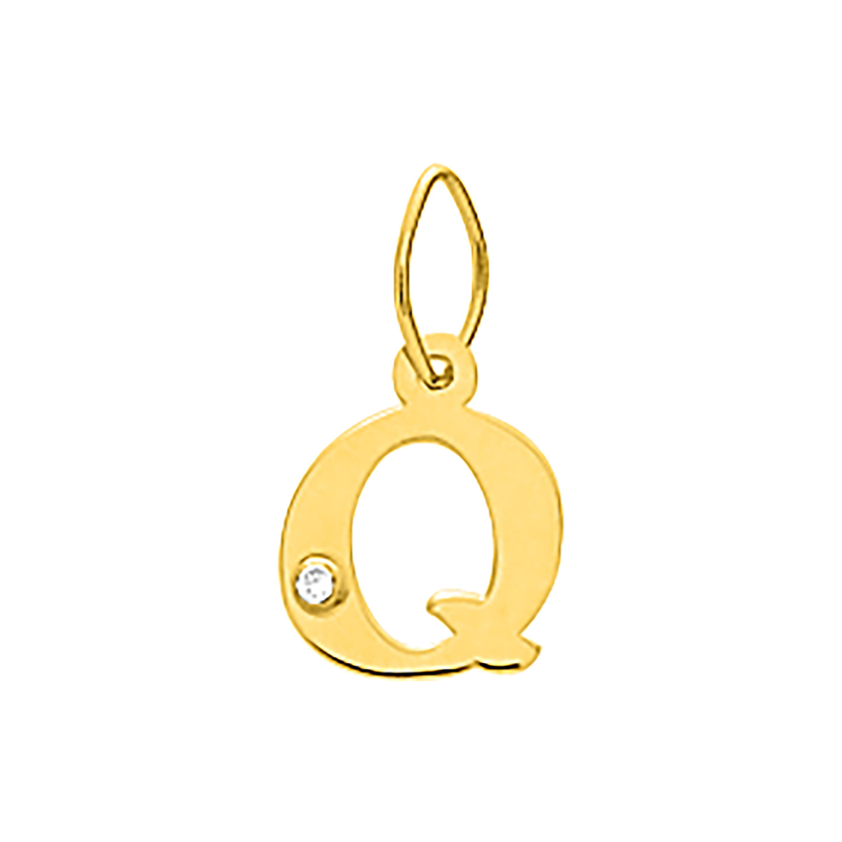 Robbez – Pendentif – Lettre – Or Jaune & diamant – vue 18