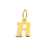 Robbez – Pendentif – Lettre – Or Jaune & diamant – vue 19