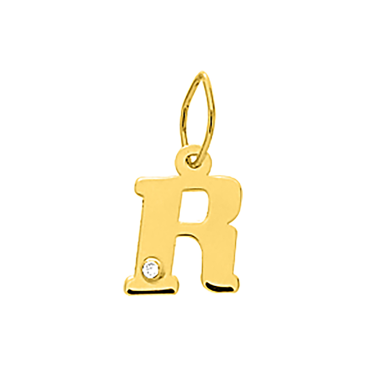 Robbez – Pendentif – Lettre – Or Jaune & diamant – vue 19