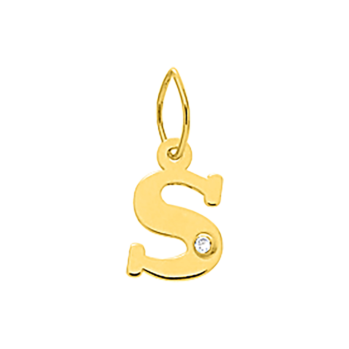 Robbez – Pendentif – Lettre – Or Jaune & diamant – vue 20