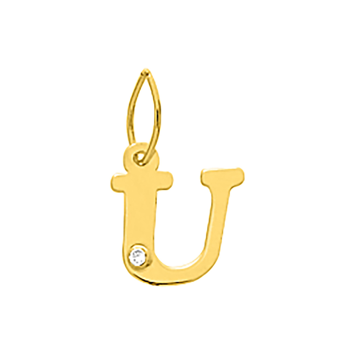 Robbez – Pendentif – Lettre – Or Jaune & diamant – vue 22