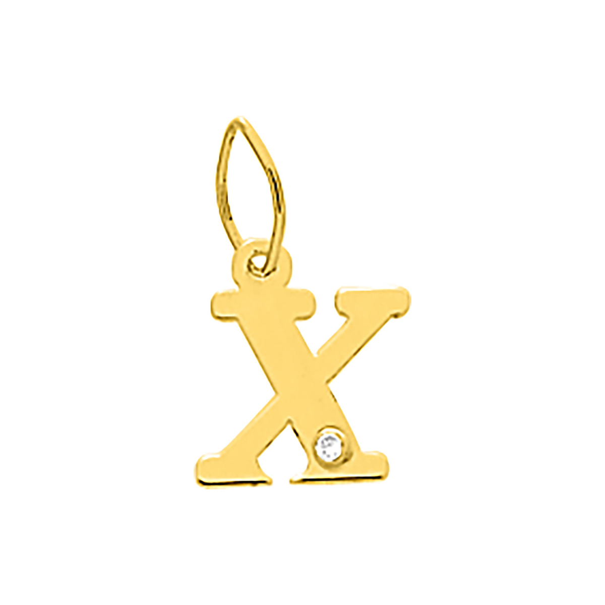 Robbez – Pendentif – Lettre – Or Jaune & diamant – vue 25