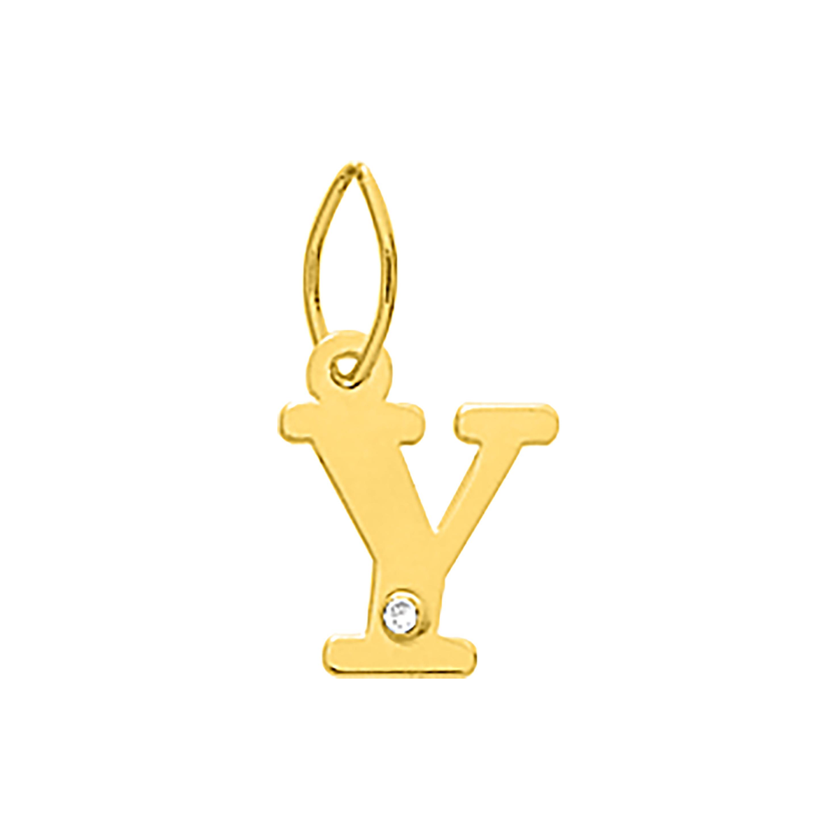 Robbez – Pendentif – Lettre – Or Jaune & diamant – vue 26
