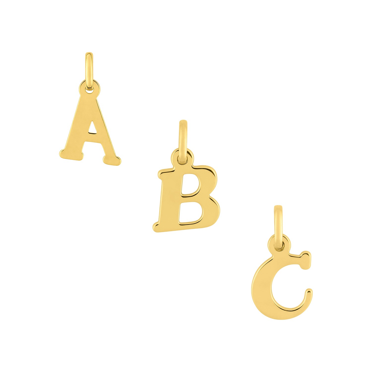 Robbez – Pendentif – Lettre – Plaqué Or Jaune