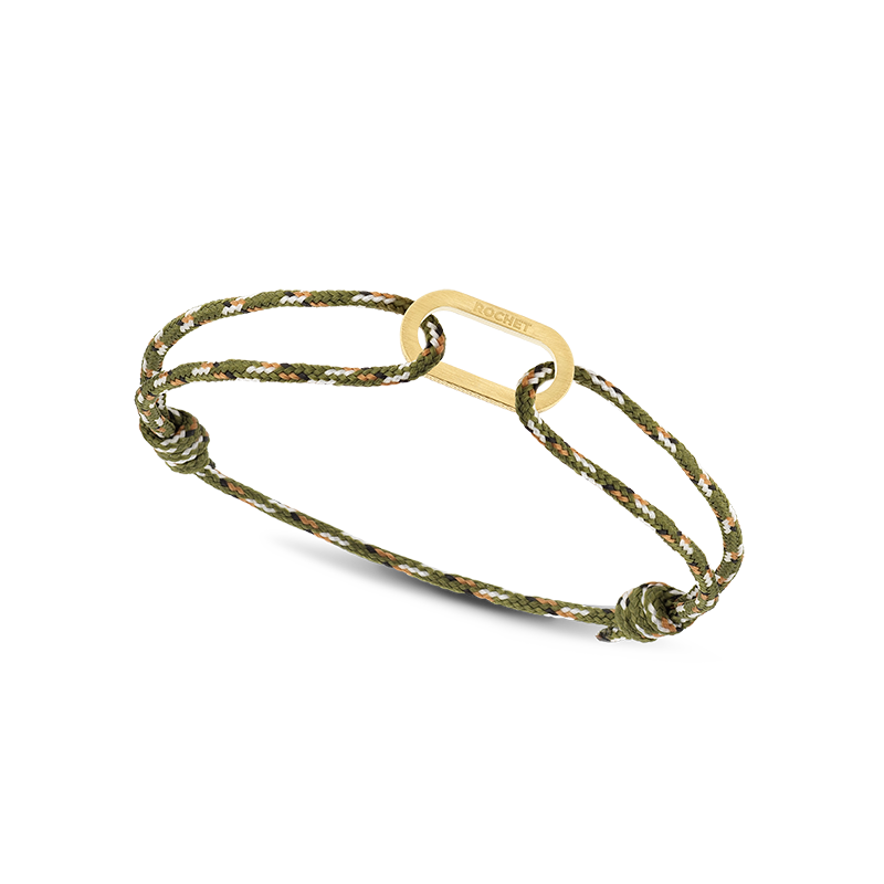 Rochet – Bracelet acier & cordon