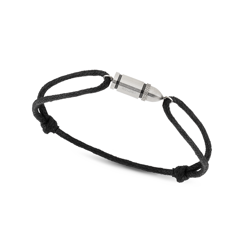 Rochet – Bracelet acier & cordon