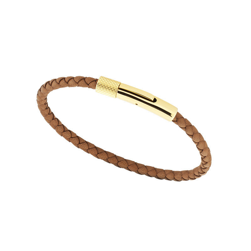 Rochet – Bracelet cuir & acier