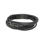 Rochet – Bracelet cuir & acier – vue 2