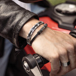 Rochet – Bracelet cuir & acier – vue 3