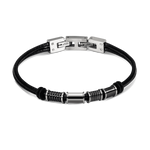 Rochet – Bracelet cuir & acier – vue 2