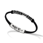 Rochet – Bracelet cuir & acier