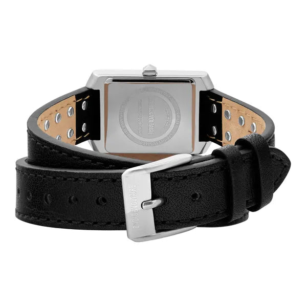Zadig & Voltaire – Voltaire Leather Black – vue 3