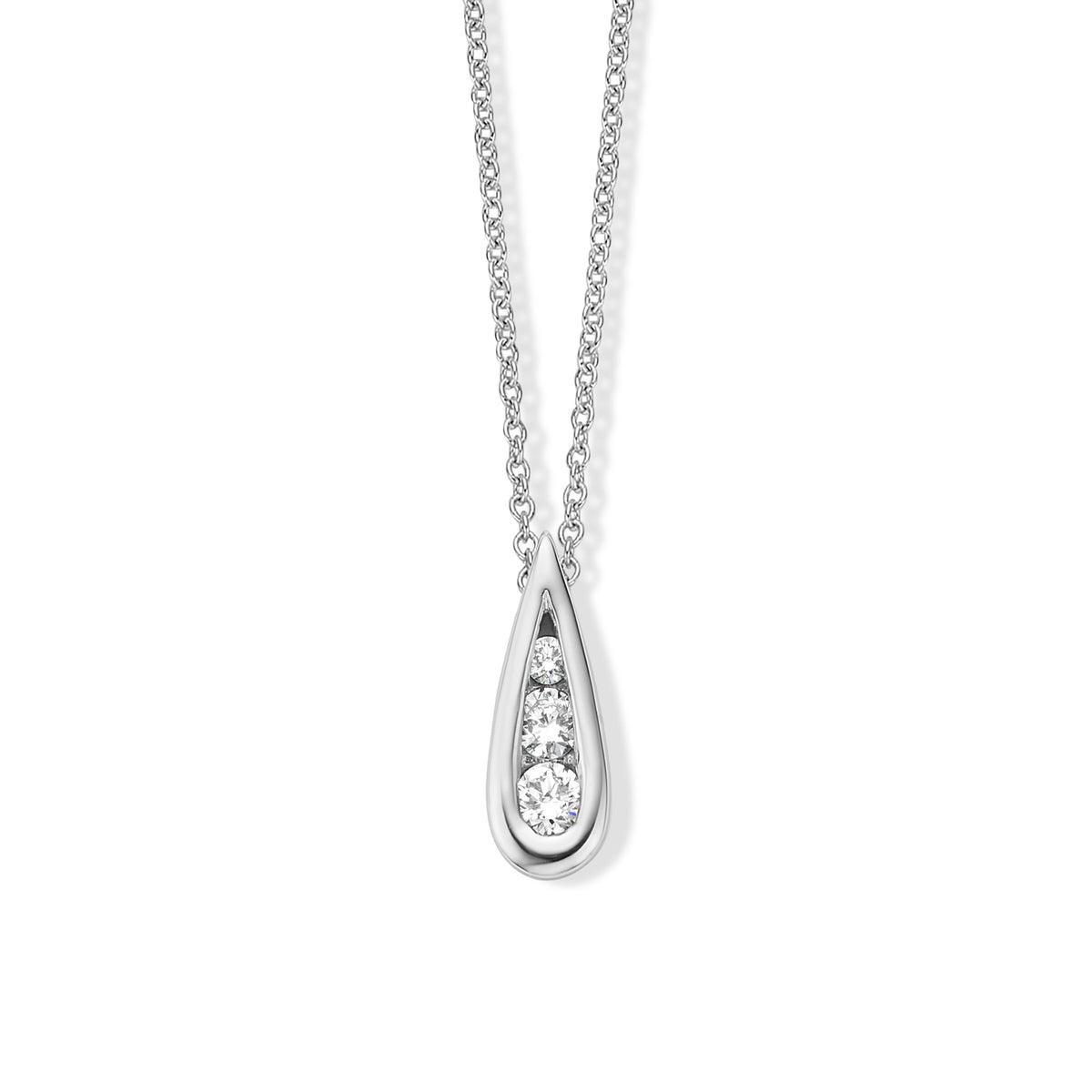 Beheyt - Collier - Or Blanc & diamants
