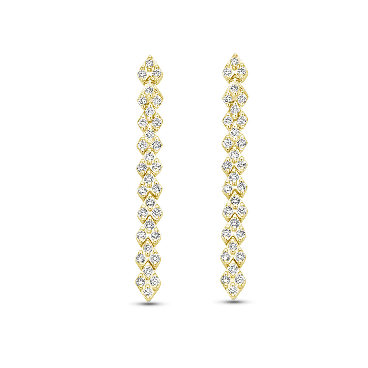 Beheyt - Boucles d'oreilles - Or Jaune & Diamants