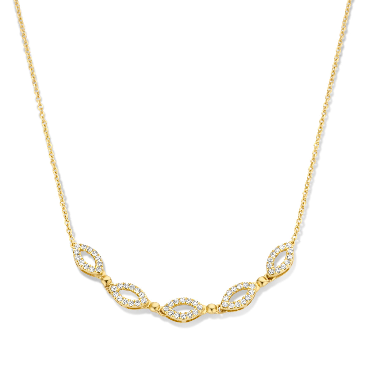 Beheyt - Collier - Or Jaune & diamants