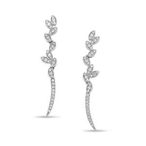 Silver Rose - Boucles d'Oreilles