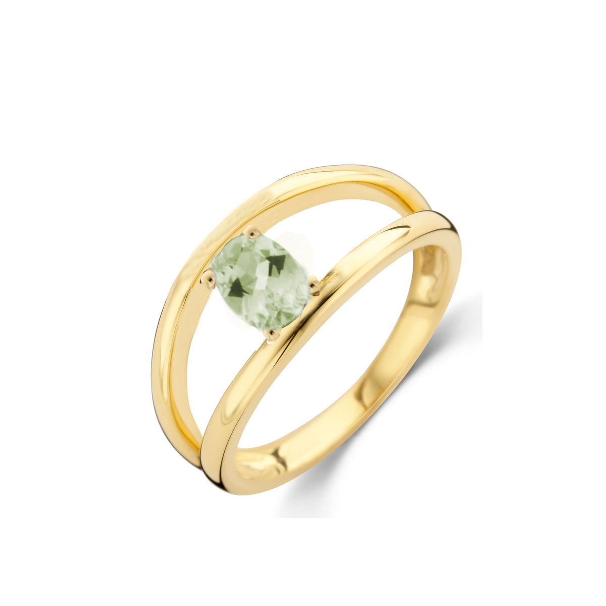Beheyt – Bague – Or Jaune & Prasiolite