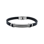 Cargo – Bracelet Acier & Simili Cuir
