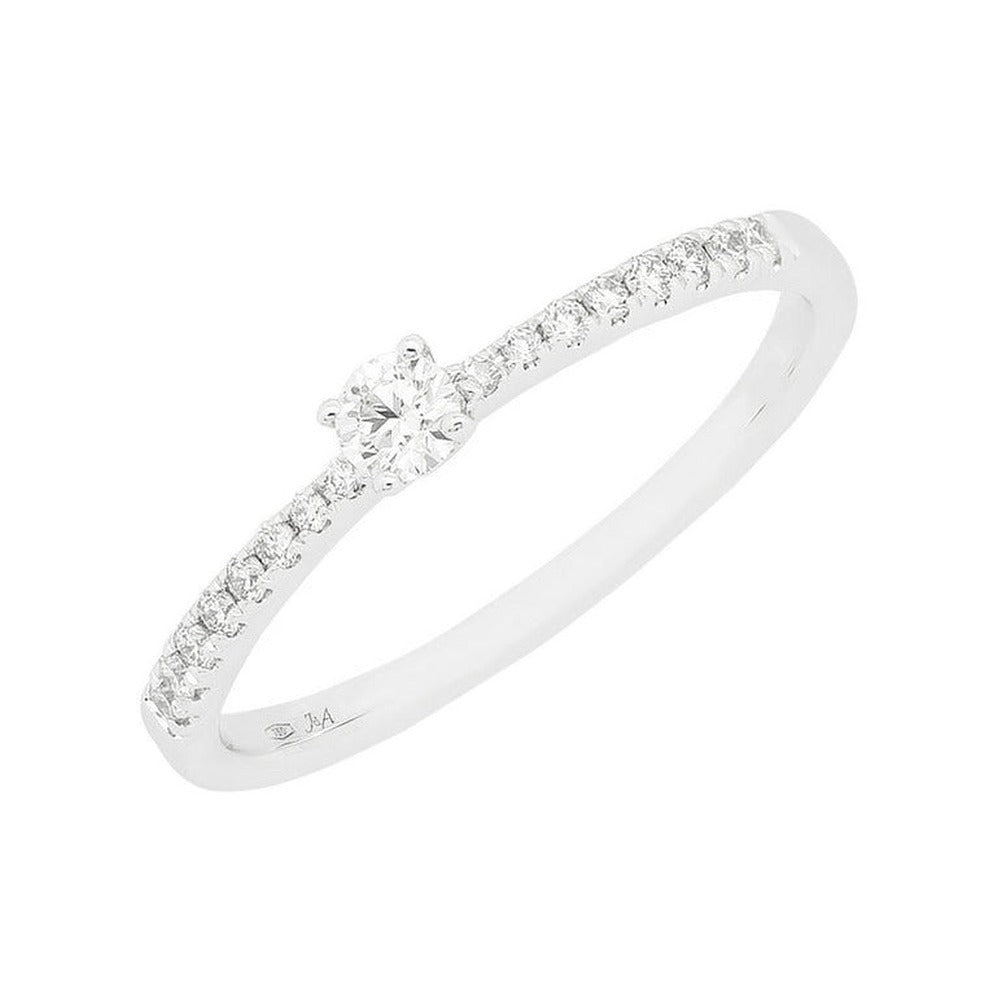 J&A 1970 – Bague – Or Blanc & Diamants