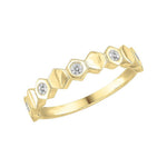 J&A 1970 – Bague – Or Jaune & Diamants