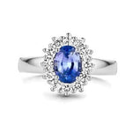 Pigou – Bague – Or Blanc, Saphir Ceylan & Diamants