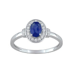 Robbez – Bague – Or Blanc, Saphir & Diamant