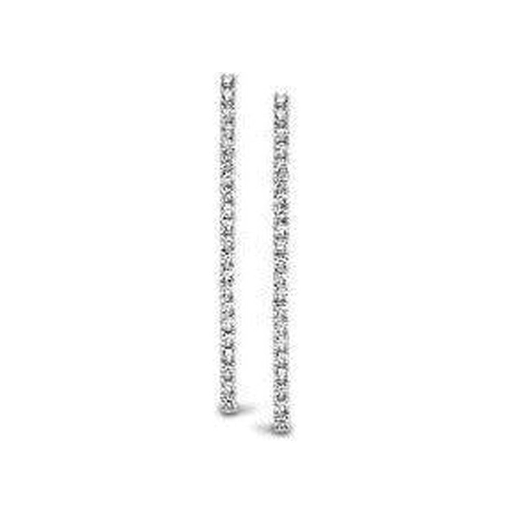 Silver Rose – Boucles d'Oreilles